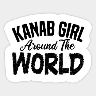 kanab girl around the world Sticker